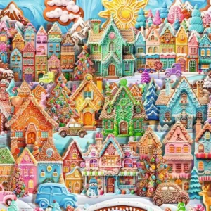 Ravensburger - Christmas Cookie Village 1000 Piece Puzzle