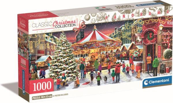 Clementoni - Christmas Village (Panorama) 1000 Piece Puzzle - Image 2
