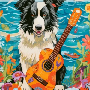 Castorland - Collie, Guitar and the Sea 500 Piece Puzzle