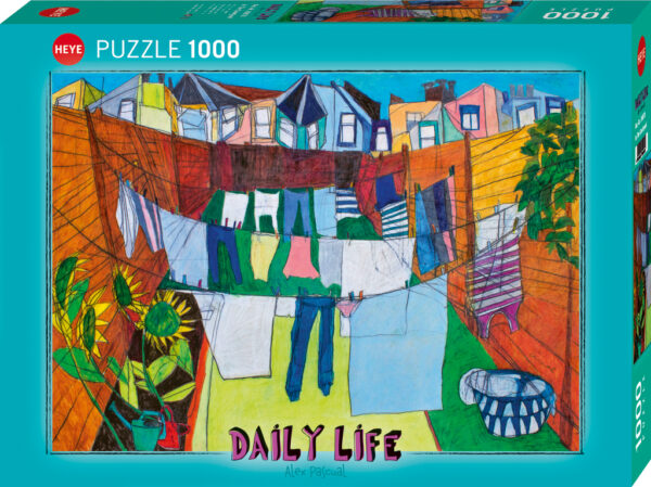 Heye - Daily Life, In the Courtyard 1000 Piece Puzzle - Image 2
