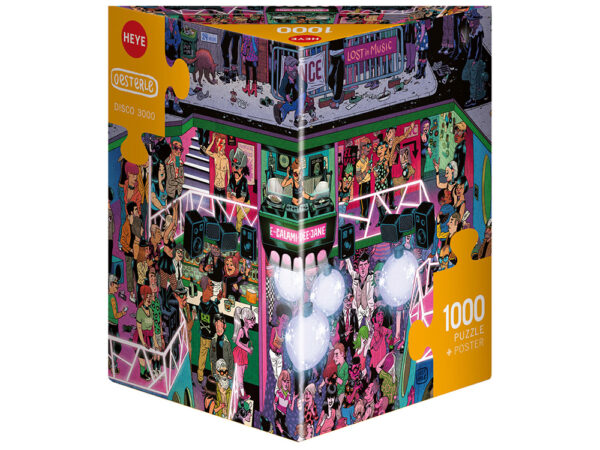 Heye - Disco "3000", 1000 Piece Puzzle (Triangular Box)