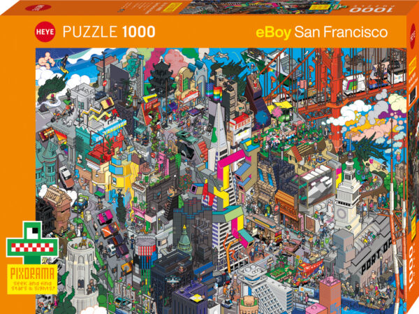 Heye - Eboy - San Francisco Quest 1000 Piece Puzzle - Image 2
