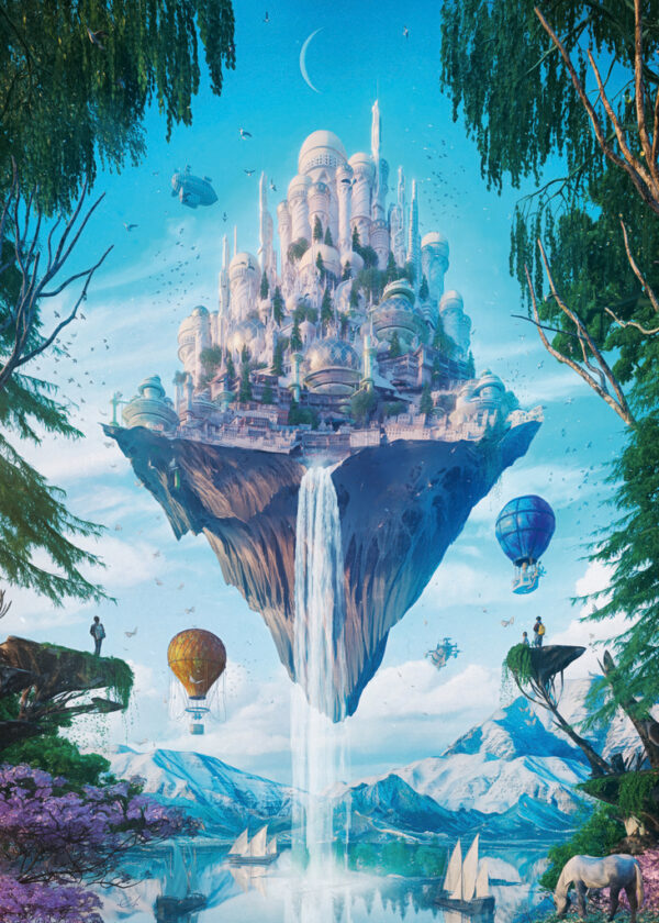 Heye - Future Cities - Sky Isle 1000 Piece Puzzle