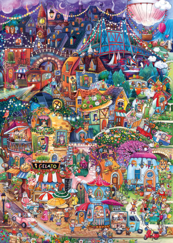 Heye - Happytown, Good Evening 1000 Piece Puzzle