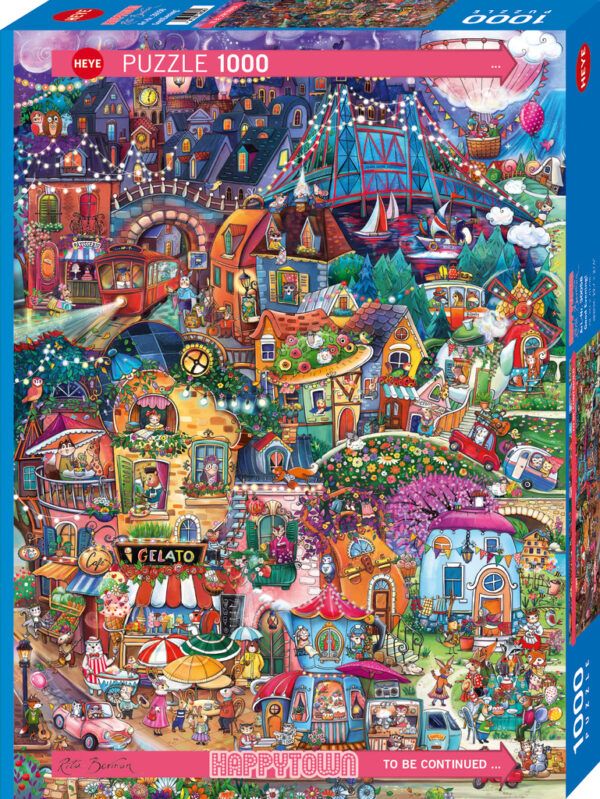 Heye - Happytown, Good Evening 1000 Piece Puzzle - Image 2