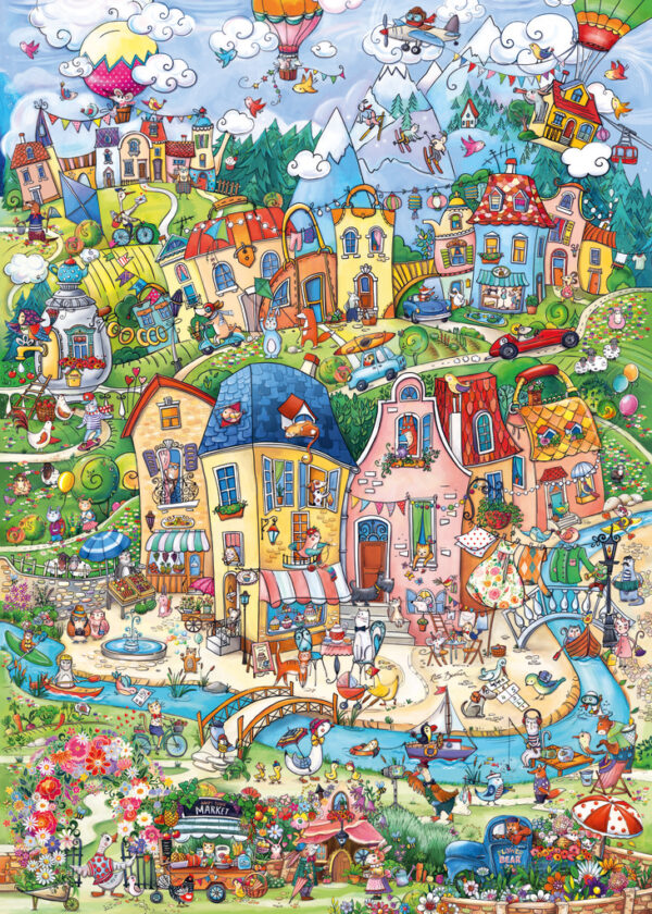 Heye - Happytown, Good Morning 1000 Piece Puzzle