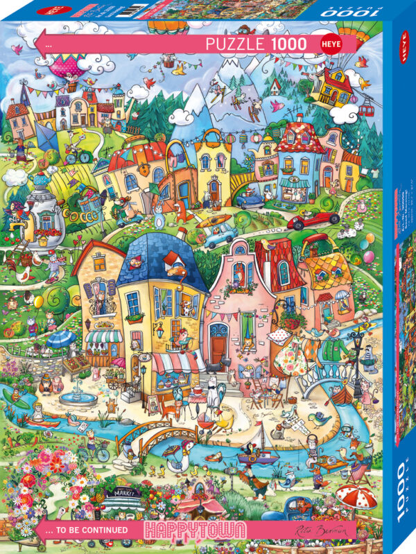 Heye - Happytown, Good Morning 1000 Piece Puzzle - Image 2