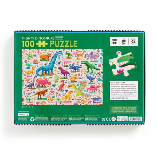 Mudpuppy - Mighty Dinosaurs 100 Piece Puzzle - Image 2