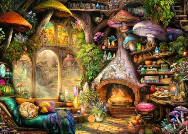 Ravensburger - Mushroom Cottage 1000 Piece Puzzle