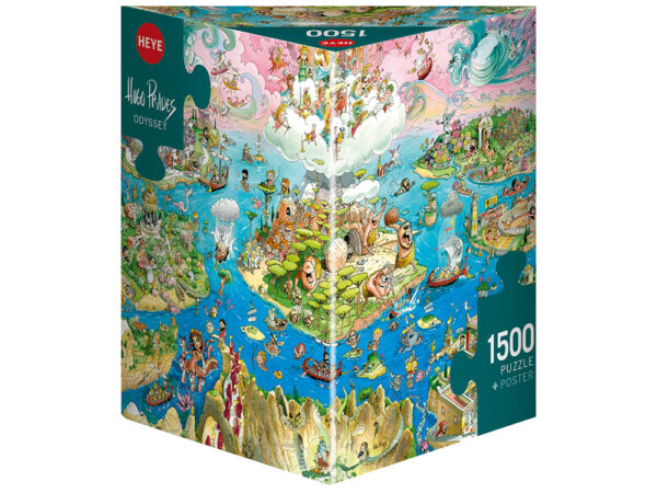 Heye - Prades, Odyssey 1500 Piece Puzzle (Triangular Box)