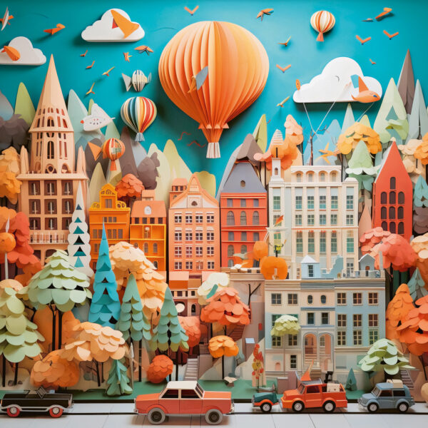 Heye - Paper-Like, Townscape 1000 Piece Puzzle