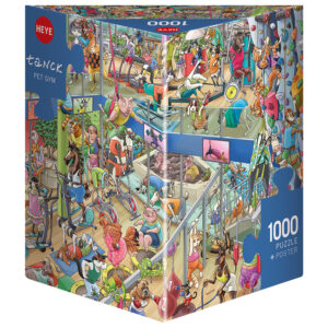 Heye - Pet Gym 1000 Piece Puzzle (Triangular Box)
