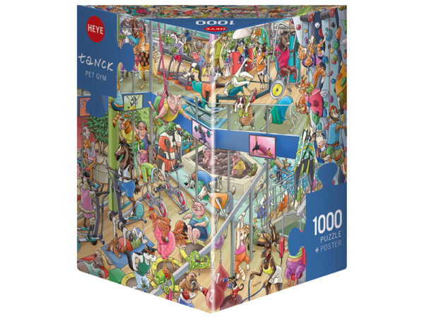 Heye - Pet Gym 1000 Piece Puzzle (Triangular Box)