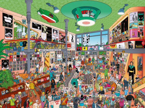 Heye - Record Store 1500 Piece Puzzle (Triangular Box) - Image 2