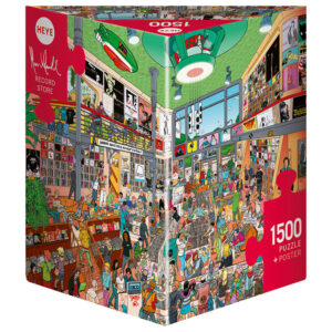 Heye - Record Store 1500 Piece Puzzle (Triangular Box)