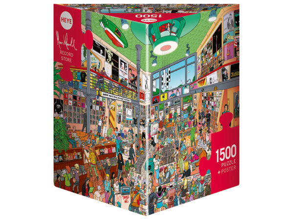 Heye - Record Store 1500 Piece Puzzle (Triangular Box)