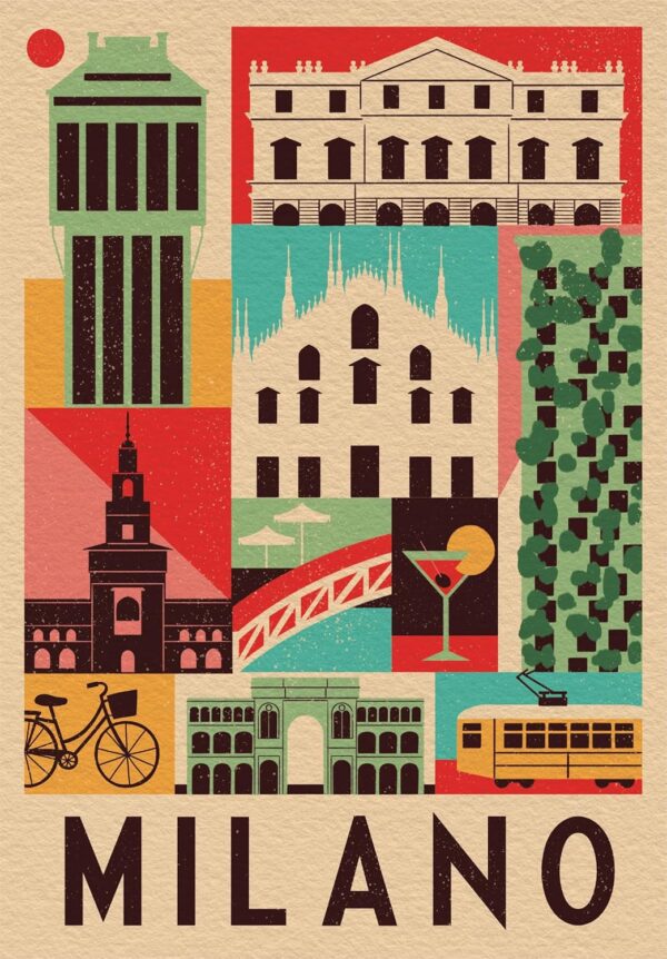 Clementoni - Style in the City, Milano 1000 Piece Puzzle