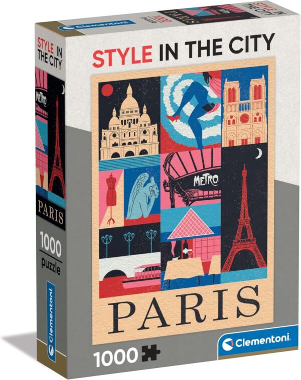 Clementoni - Style in the City, Paris 1000 Piece Puzzle - Image 2