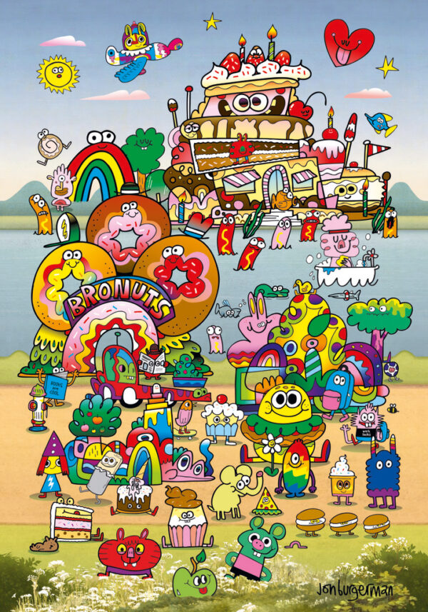 Heye - Take a Trip with Jon Burgerman 500 Piece Puzzle