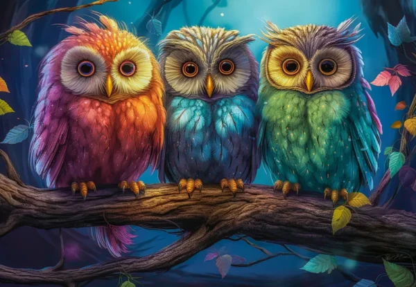 Castorland - Three Little Owls 1000 Piece Puzzle