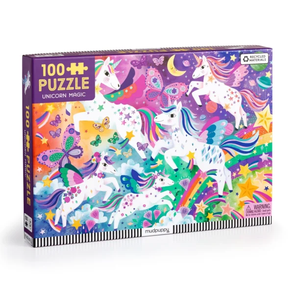Mudpuppy - Unicorn Magic 100 Piece Puzzle