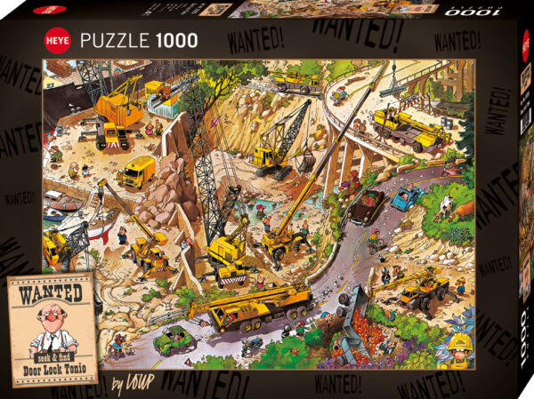 Heye - Loup - Wanted, Door Lock Tonio 1000 Piece Puzzle - Image 2