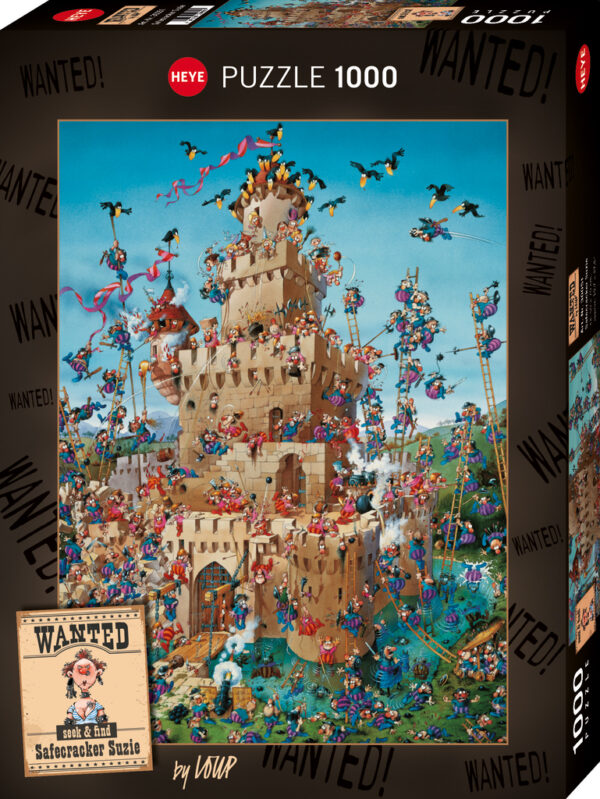 Heye - Loup - Wanted, Safecracker Suzie 1000 Piece Puzzle - Image 2