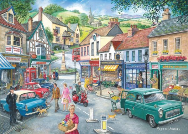 House of Puzzles - At the Shops, Find the Difference 1000 Piece Puzzle