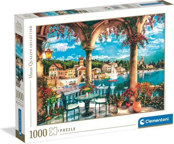 Clementoni - Balcony View of Lake Como 1000 Piece Puzzle - Image 2