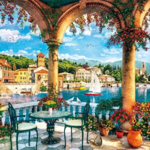 Clementoni - Balcony View of Lake Como 1000 Piece Puzzle