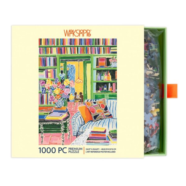 WerkShoppe - Books & Bouquet 1000 Piece Puzzle - Image 2