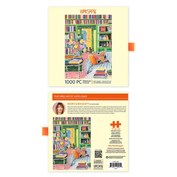 WerkShoppe - Books & Bouquet 1000 Piece Puzzle - Image 4