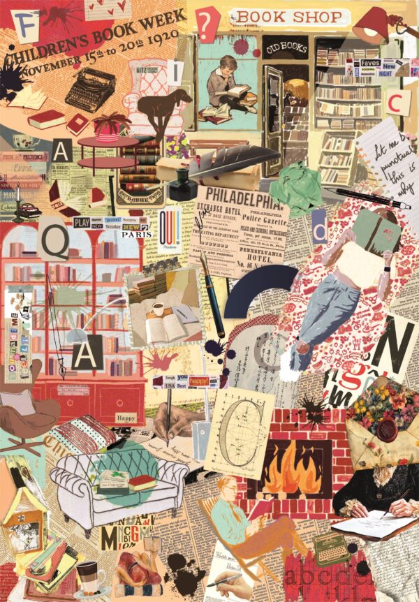 Clementoni - More is More, Books & Writing 1000 Piece Puzzle