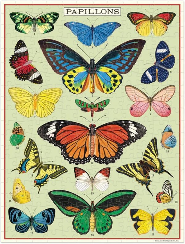 Cavallini & Co - Butterflies 240 Piece Mini Puzzle - Image 2