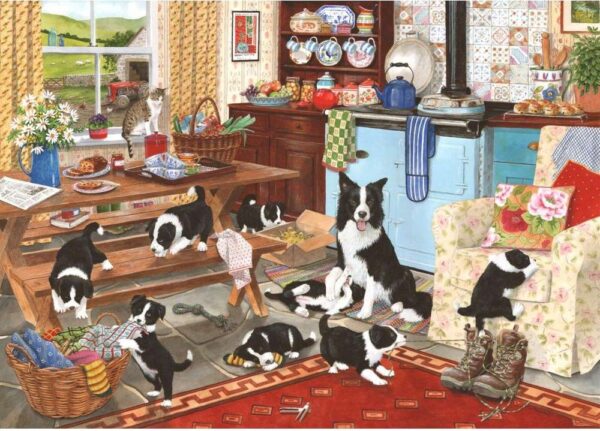 House of Puzzles - Collie Wobbles 1000 Piece Puzzle
