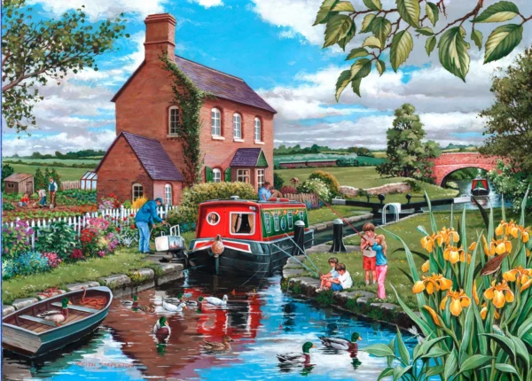 House of Puzzles - Cruising the Canals 4 x 500 Piece Puzzle Set - Image 5