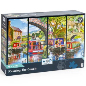 House of Puzzles - Cruising the Canals 4 x 500 Piece Puzzle Set