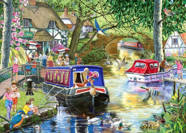 House of Puzzles - Cruising the Canals 4 x 500 Piece Puzzle Set - Image 4