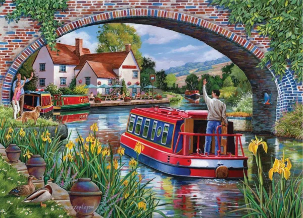 House of Puzzles - Cruising the Canals 4 x 500 Piece Puzzle Set - Image 3