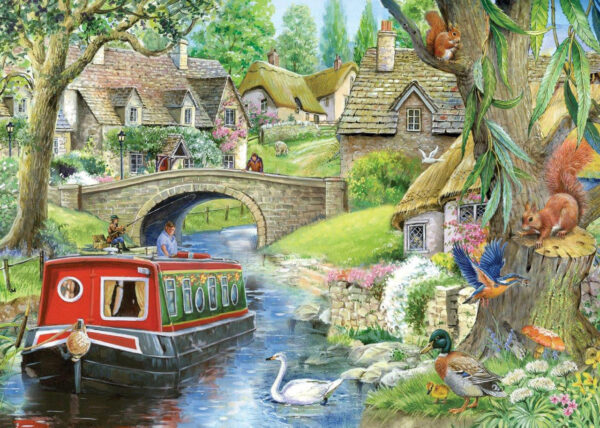 House of Puzzles - Cruising the Canals 4 x 500 Piece Puzzle Set - Image 2