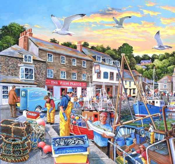 House of Puzzles - Days at the Dock 4 x 500 Piece Puzzle Set - Image 3