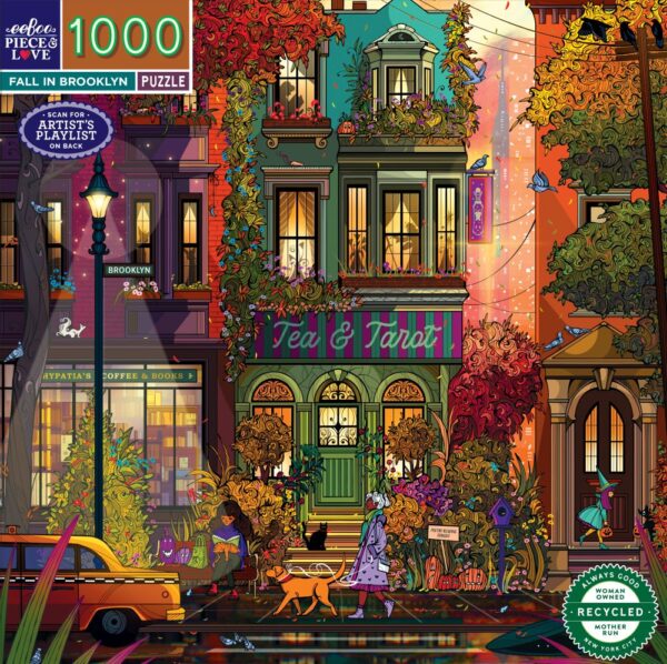 eeBoo - Fall Brooklyn 1000 Piece Puzzle