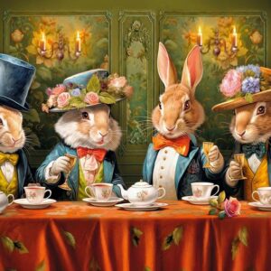 Cherry Pazzi - Fancy Bunny Party 500 Piece Puzzle