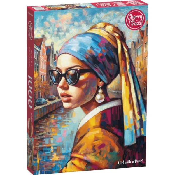 Cherry Pazzi - Girl with a Pearl 1000 Piece Puzzle - Image 2
