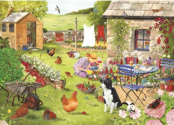 House of Puzzles - Grandmas Garden 500 Large Piece Puzzle