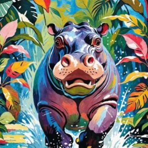 Cherry Pazzi - Happy Hippo 500 Piece Puzzle