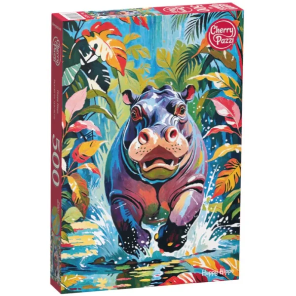 Cherry Pazzi - Happy Hippo 500 Piece Puzzle - Image 2