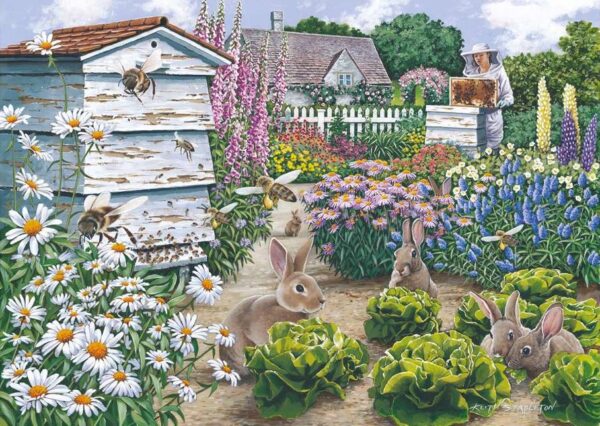 House of Puzzles - Honey Bunnies 500 Piece Puzzle