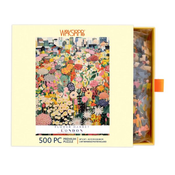 Werkshoppe - London Flower Market 500 Piece Puzzle - Image 3