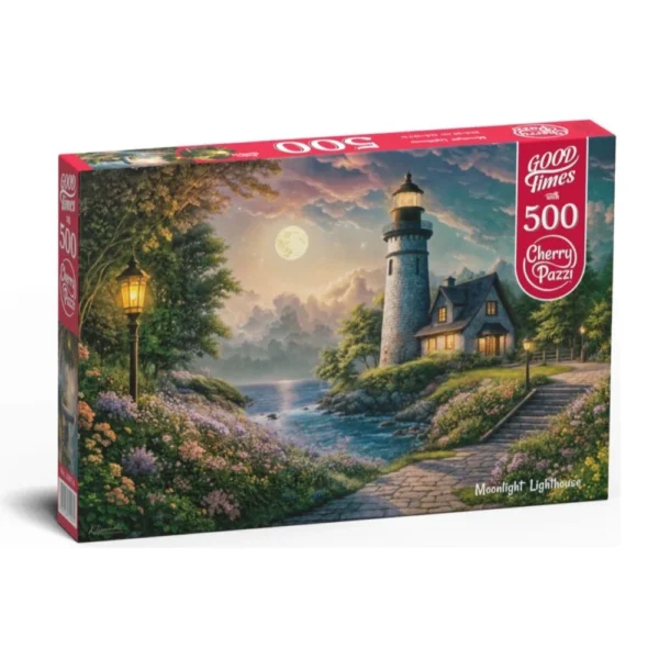Cherry Pazzi - Moonlight Lighthouse 500 Piece Puzzle - Image 2